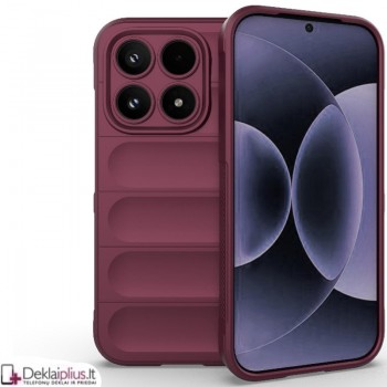 Magic Shield guminis dėklas - bordo spalvos (Xiaomi 17) Magic Shield guminis dėklas - bordo spalvos (Xiaomi 17)